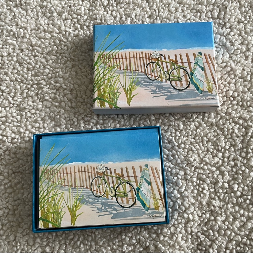 Blank beachy card set